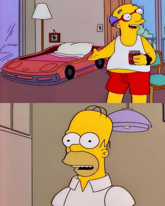 Duermo en un auto de carreras, ¿y tu? | En una cama grande con mi esposa.